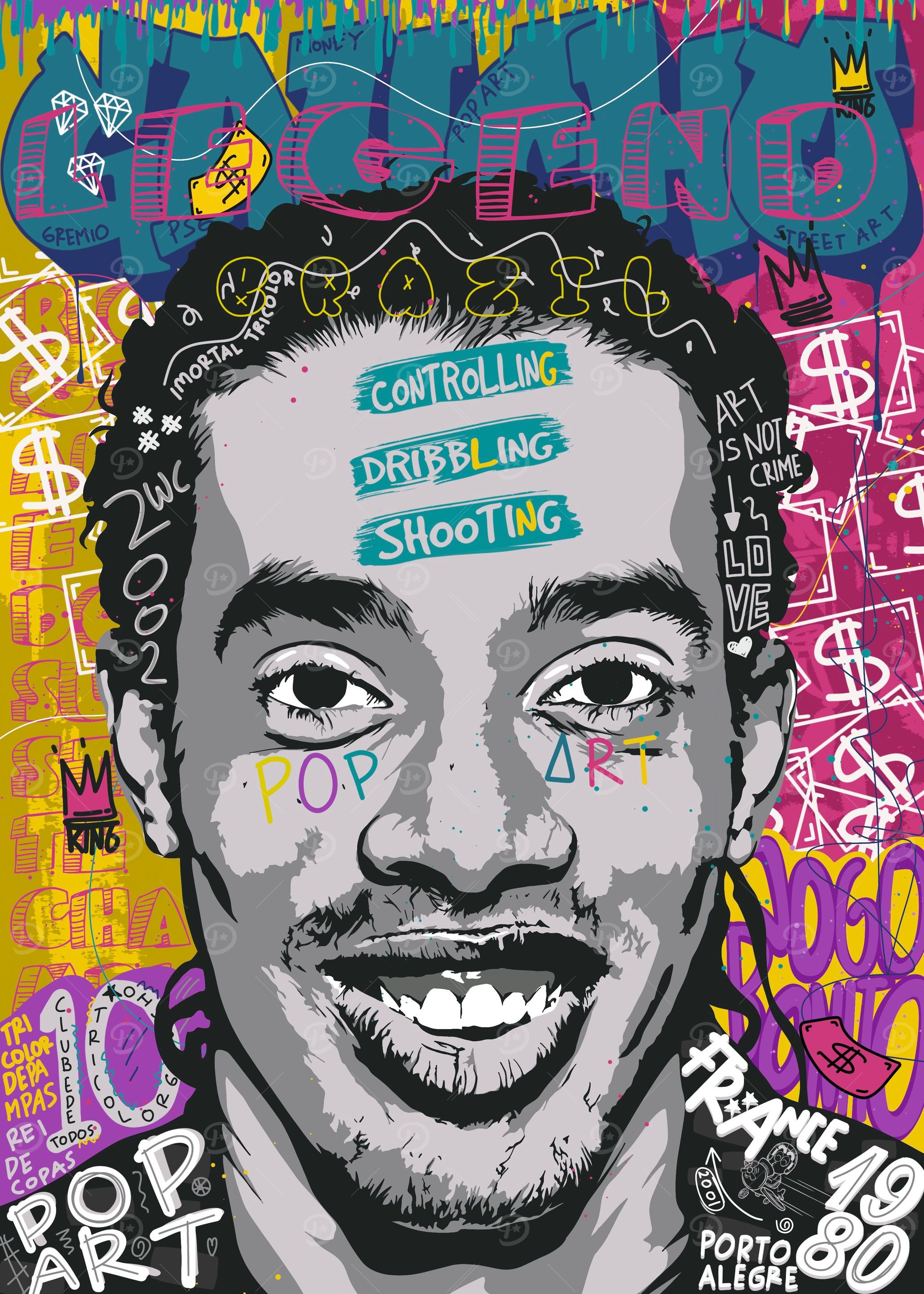 Pop art graffiti
