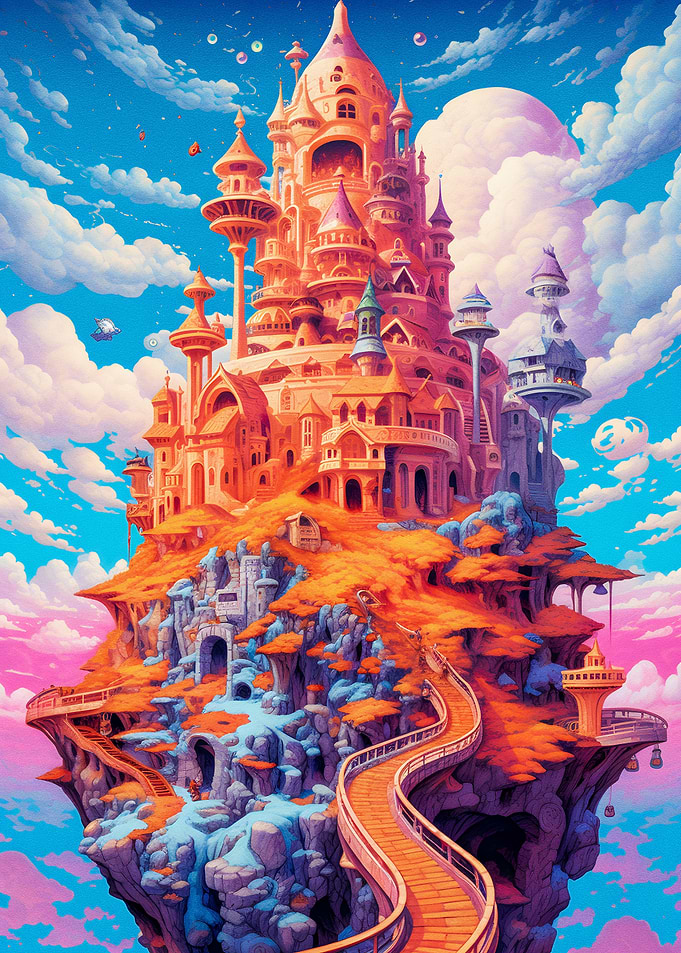 Amazing golden castle