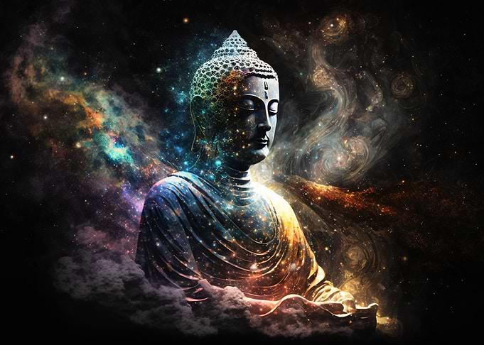 Japanese meditating buddha