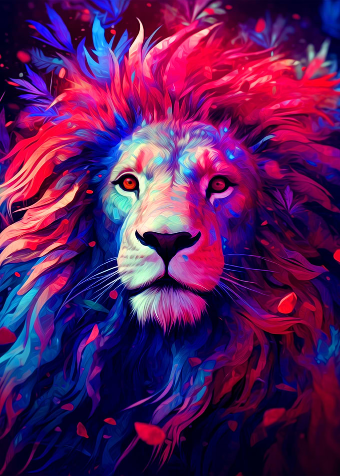 Colorful Lion