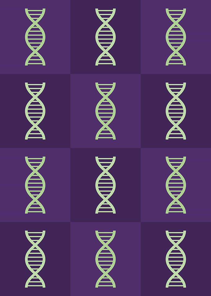 DNA Science Icons Pop Art