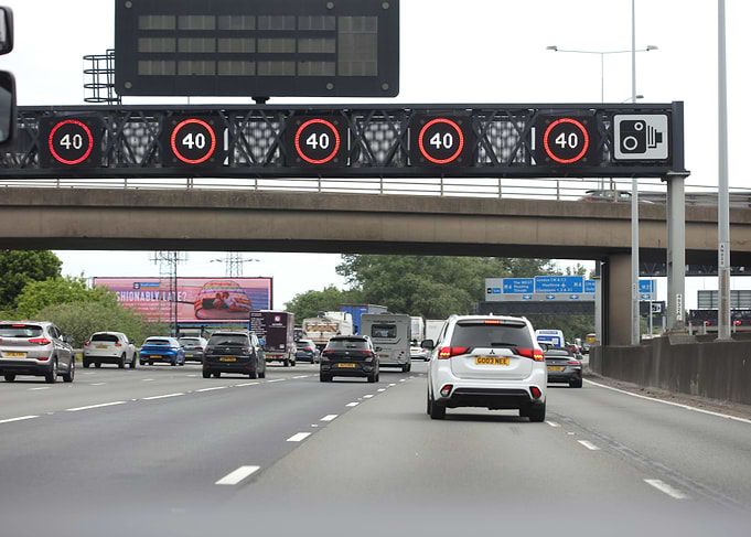 England London M25 driving