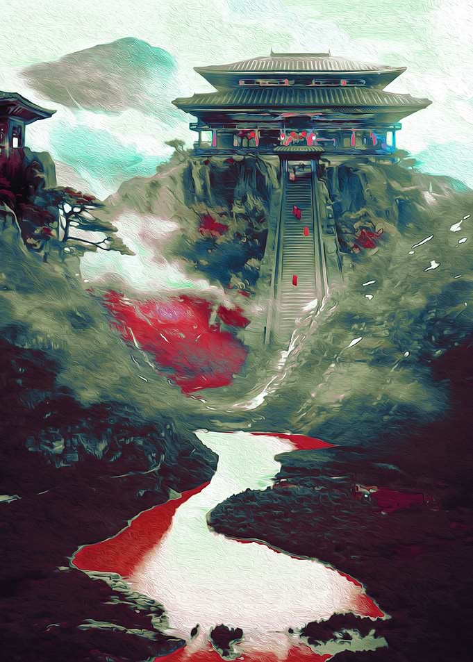 Japanese Mountain Temple