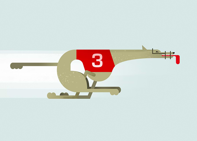 Stylized Greyhound