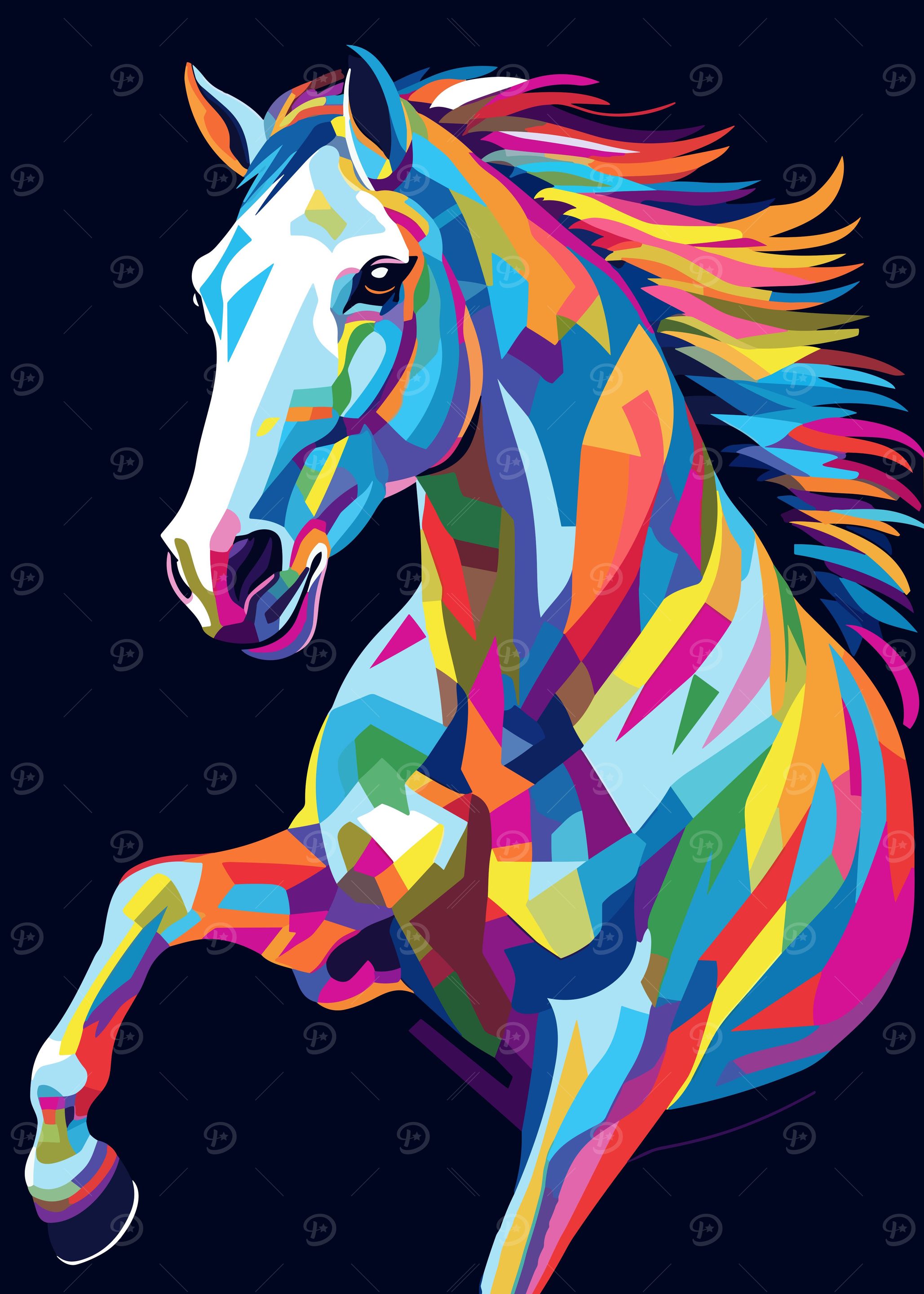 Horse Animal Pop Art