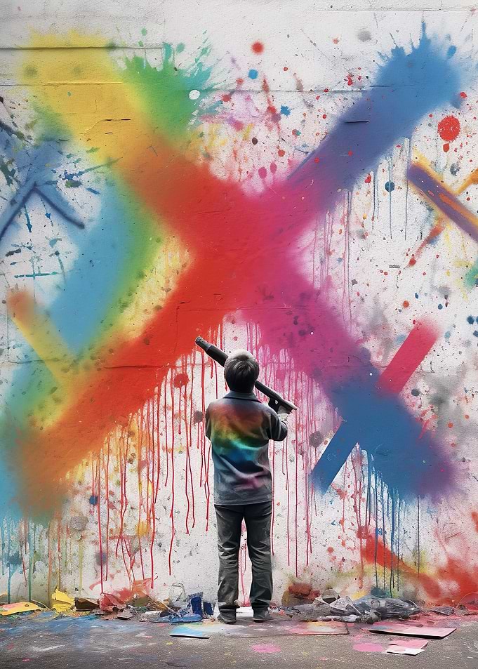 Colorful Graffiti Artist