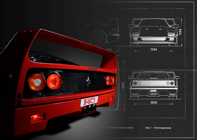 Ferrari F40 Rear