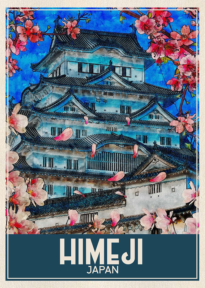 Travel Art Himeji Japan