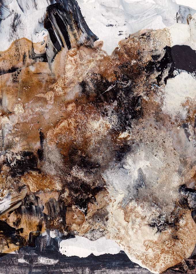 Gold and Black Abstract