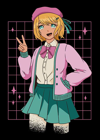 Blonde Anime Girl