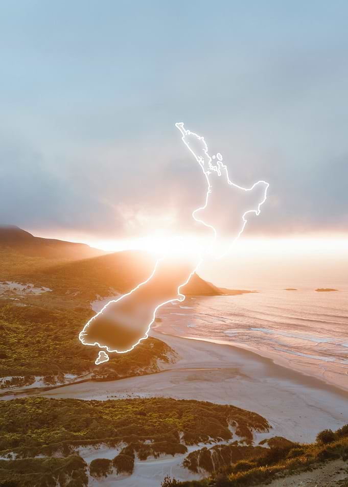 New Zealand Country Map