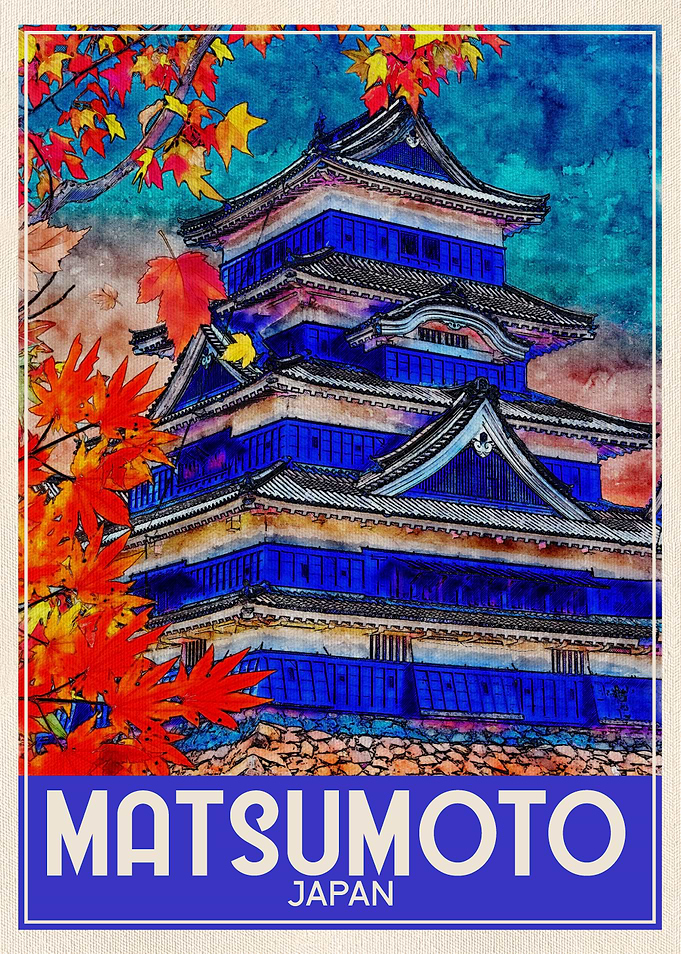Travel Art Matsumoto Japan