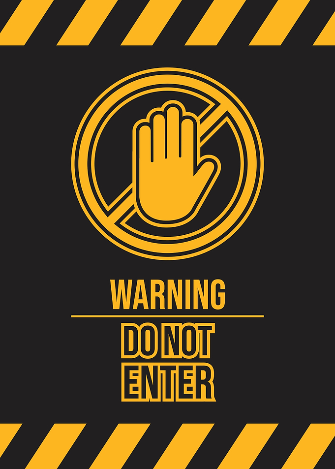 Do not enter sign