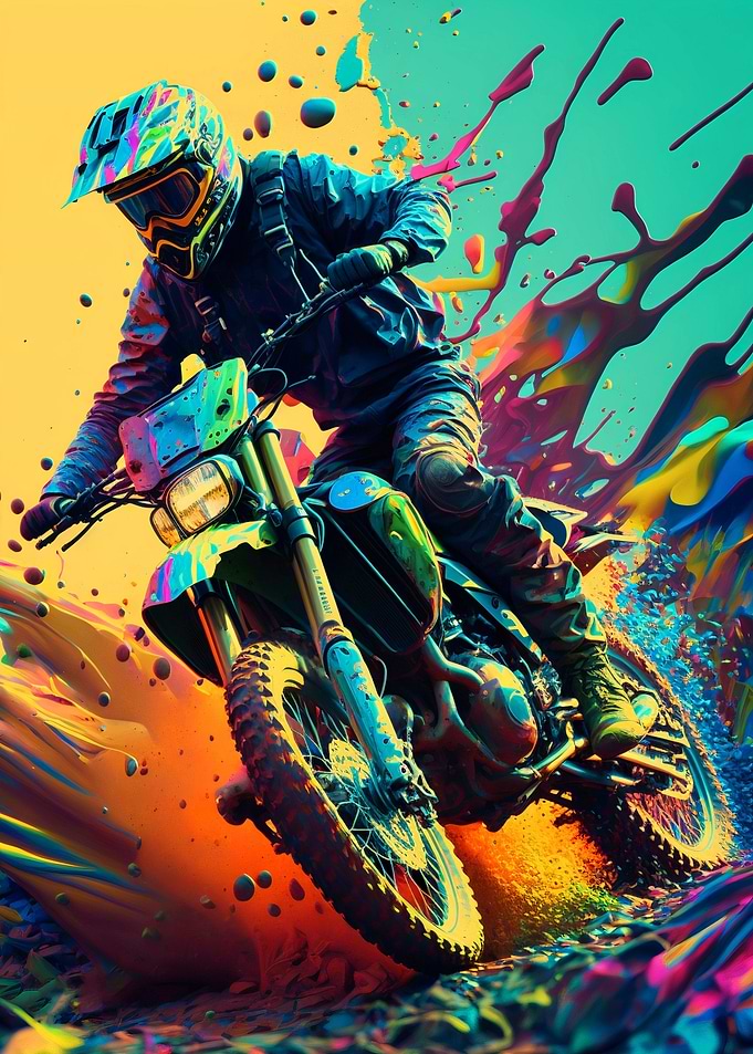 Dirt motocross Art