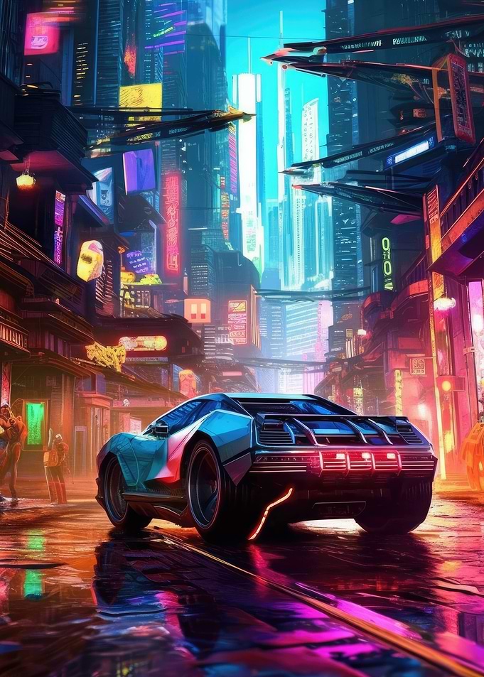 Futuristic City Cars
