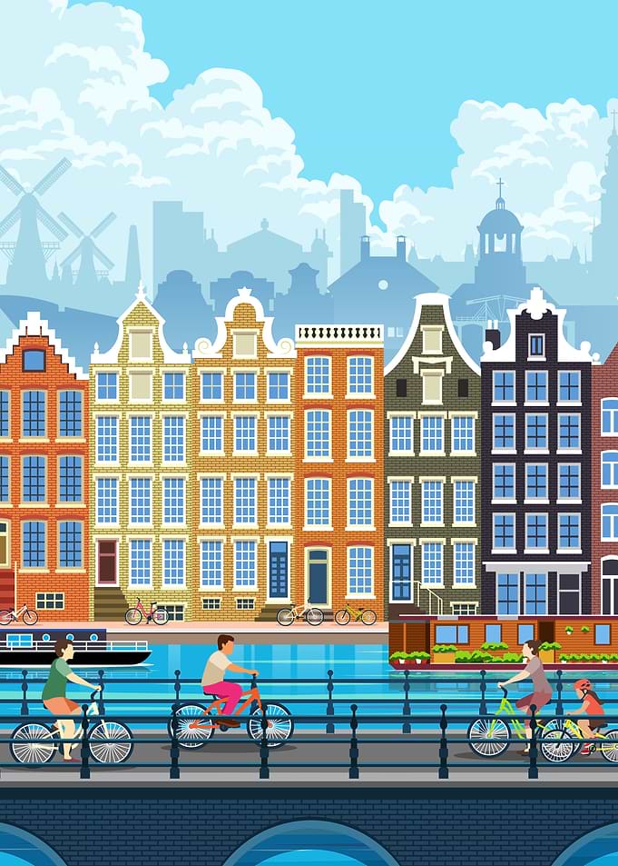Amsterdam Travel Print