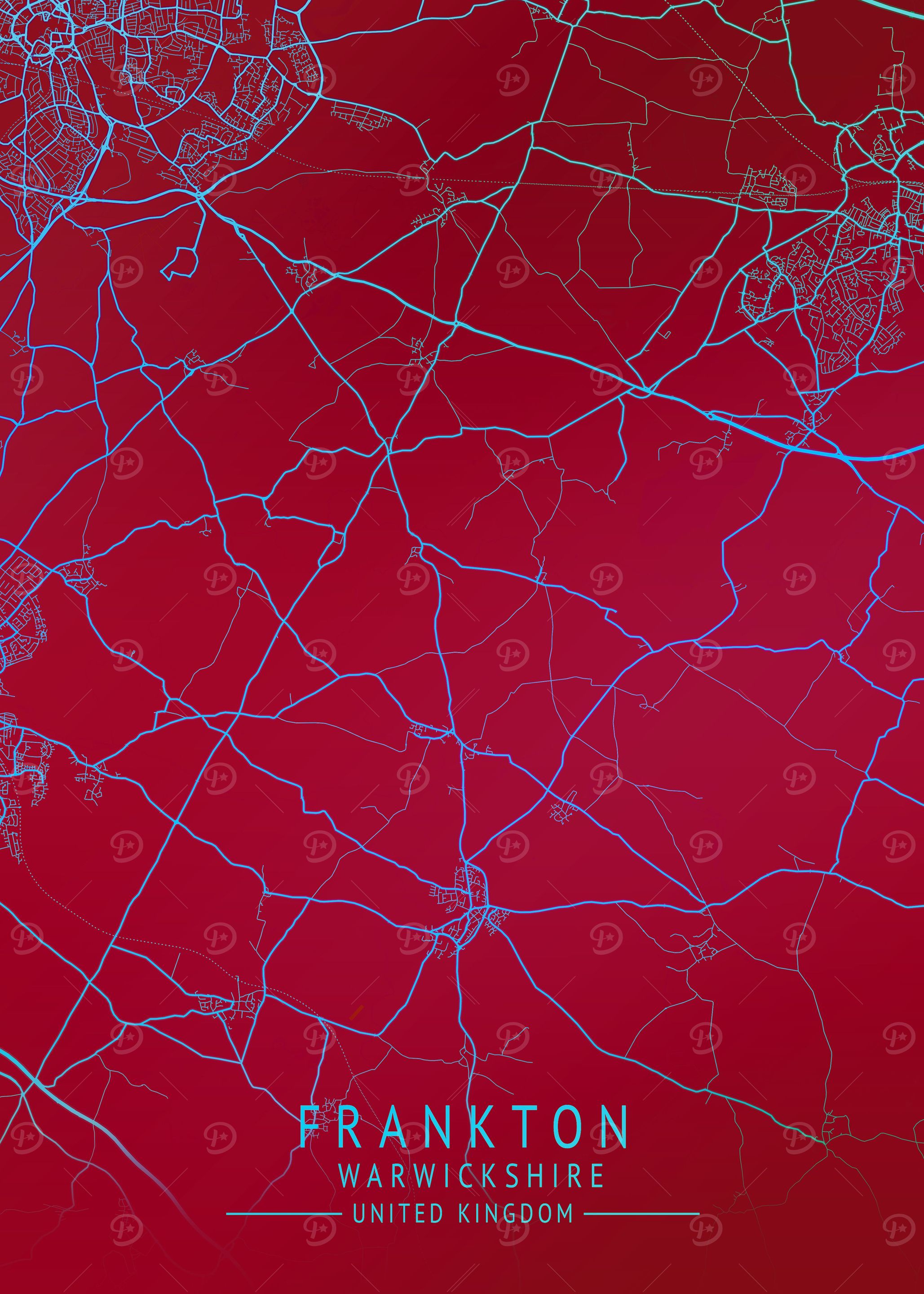 Frankton UK City Map