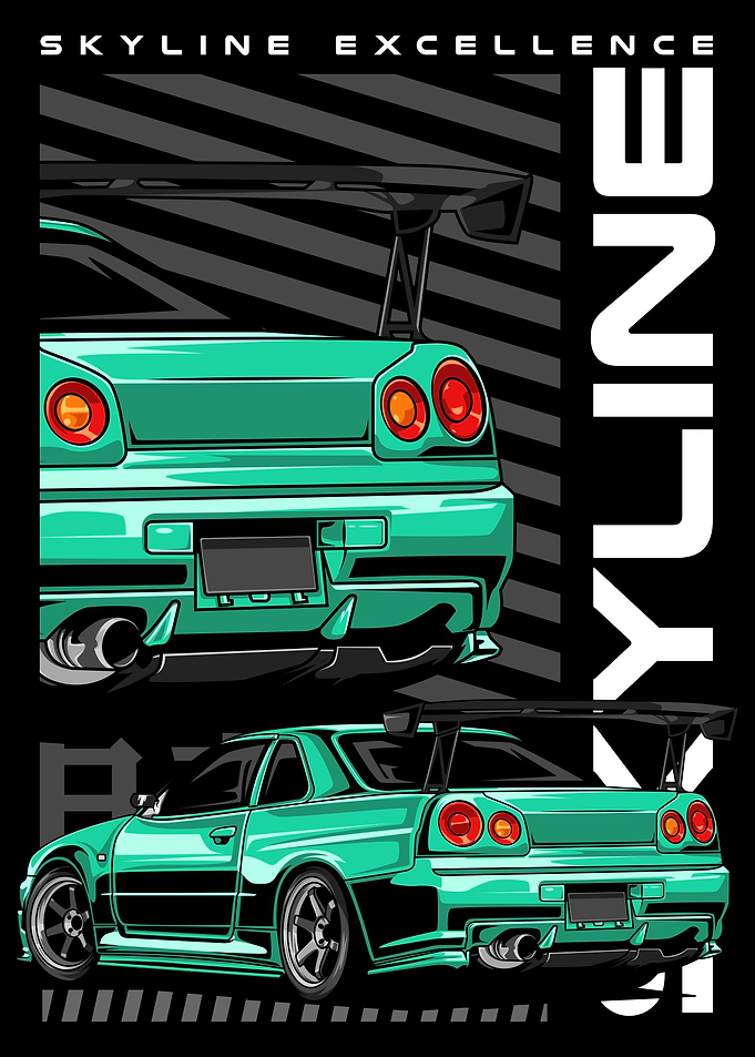 Iconic Sky Line Car