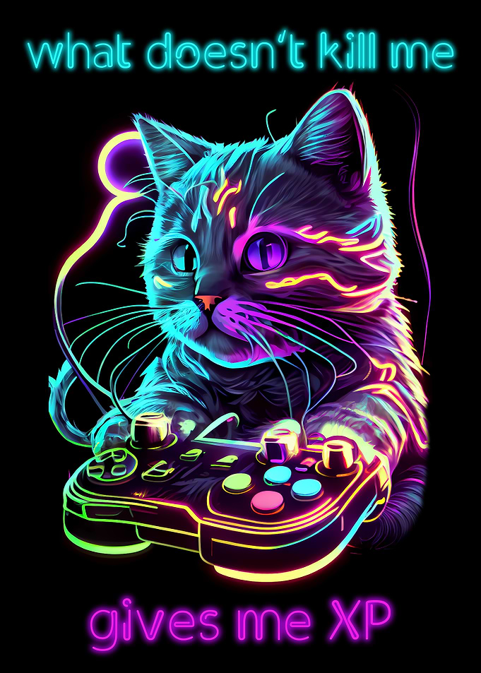 Neon Gaming Poster