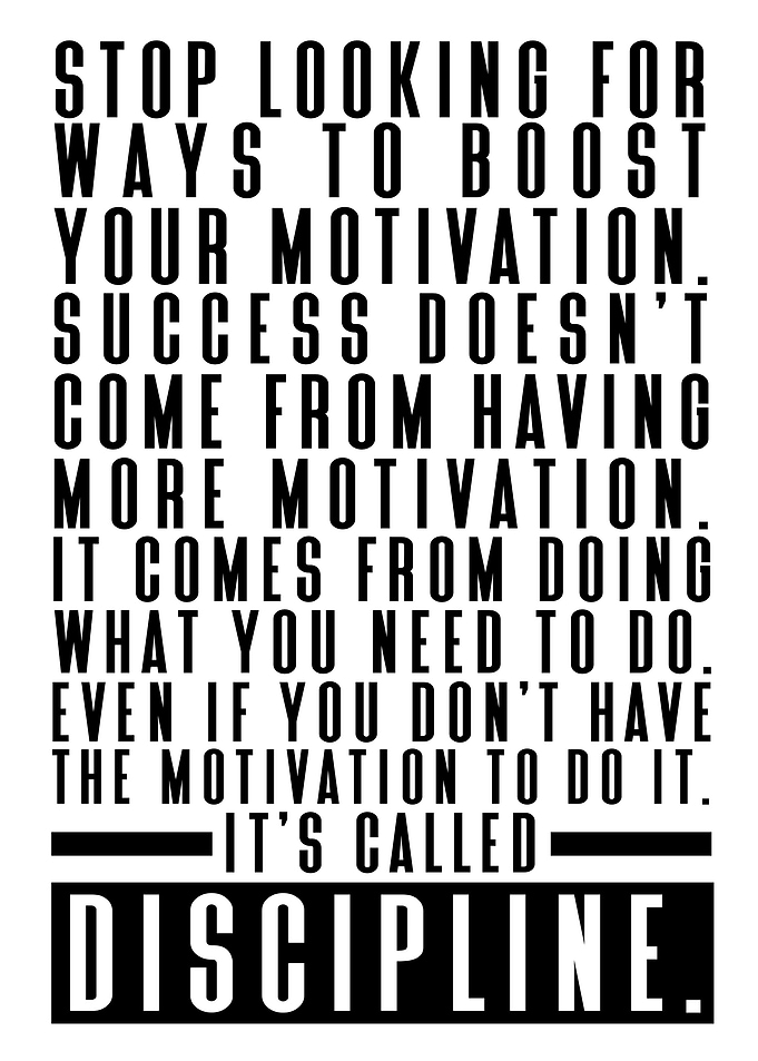 Motivation Vs Discipline
