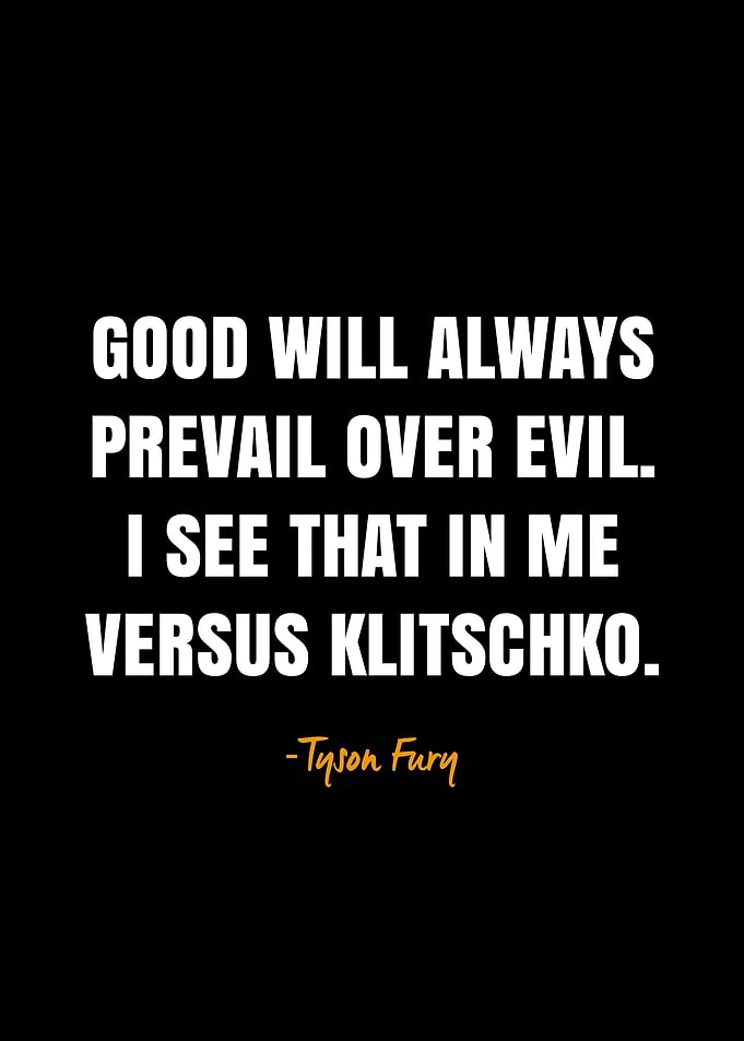 Tyson fury quotes