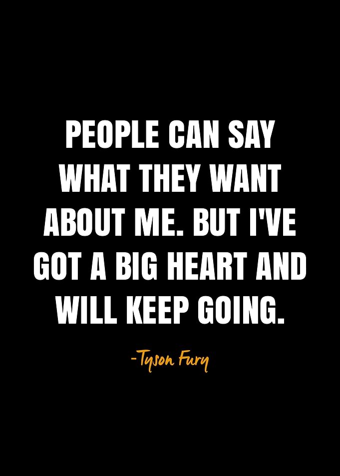 Tyson fury quotes
