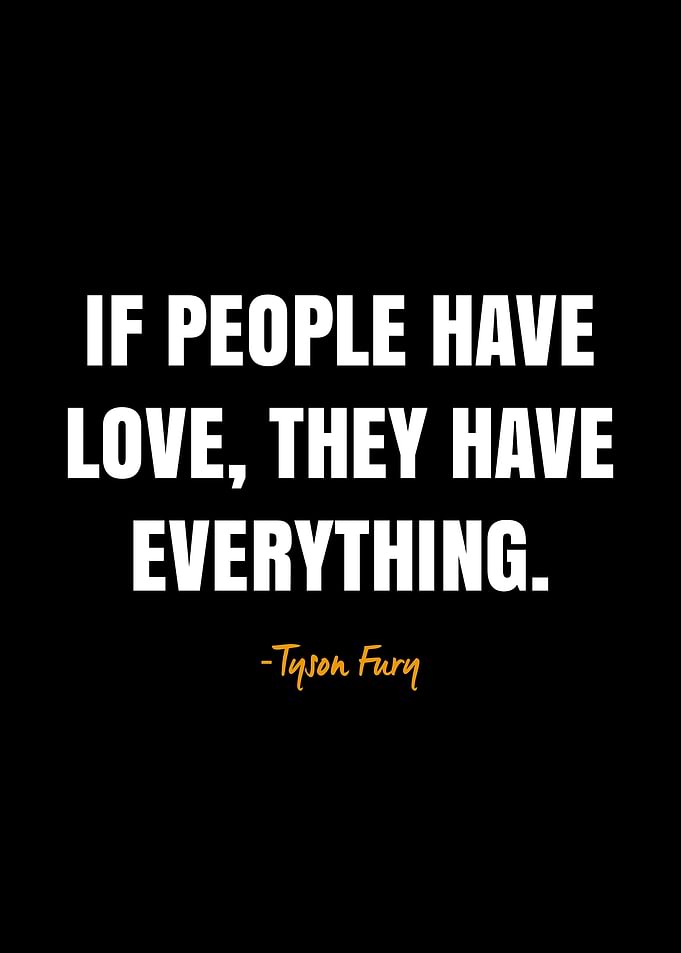 Tyson fury quotes