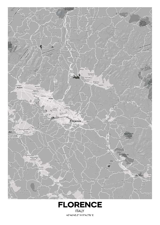 Florence Italy streetmap