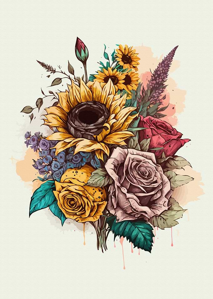 Painting about flowers