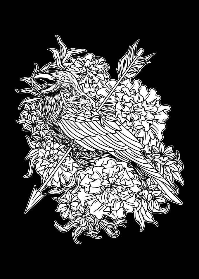 Grace Raven BnW