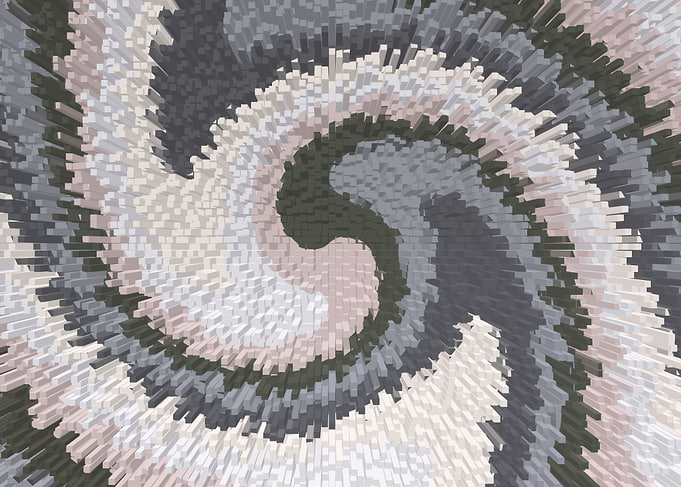 Pastel retro swirl