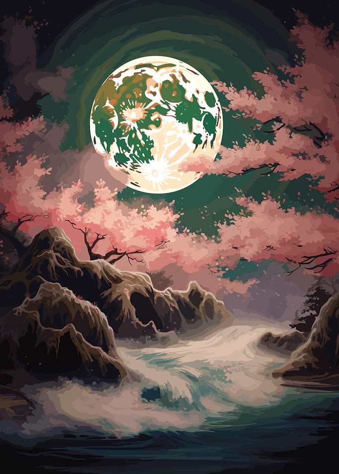 Cherry Blossom Japan Art