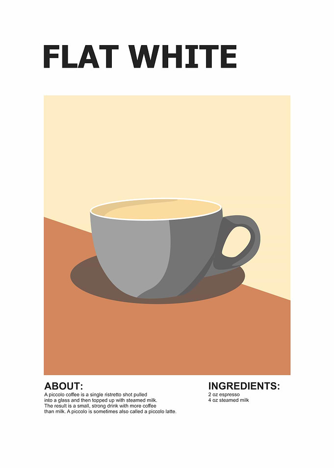 flat white coffee