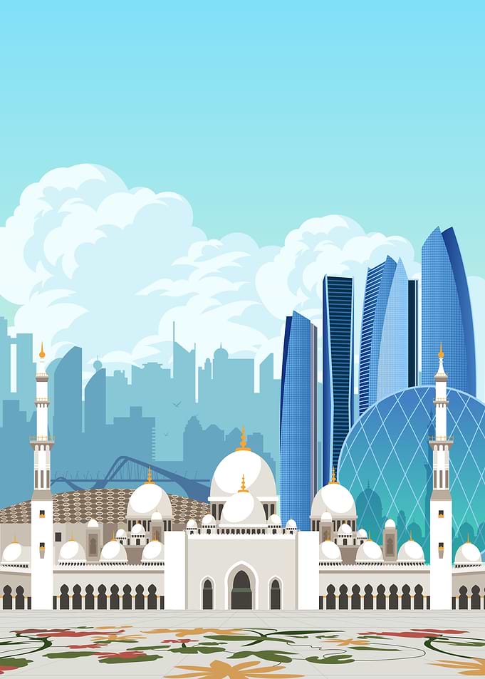 Abu Dhabi Travel Print