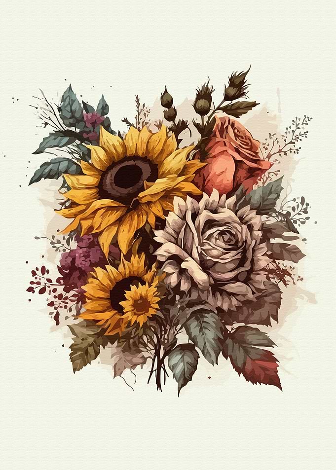 Painting about flowers