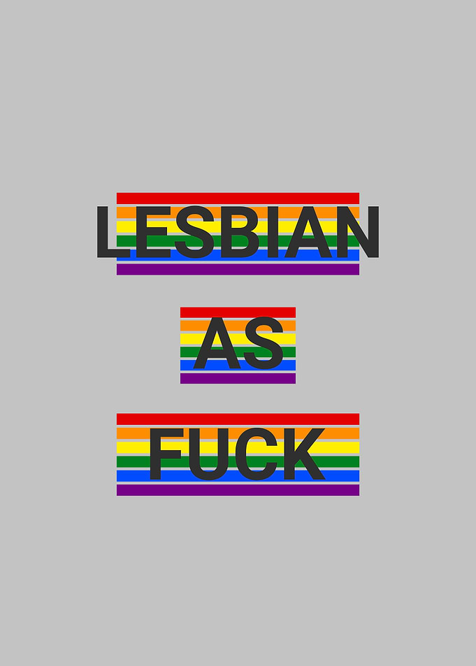Lesbian As Fuck Pop Art