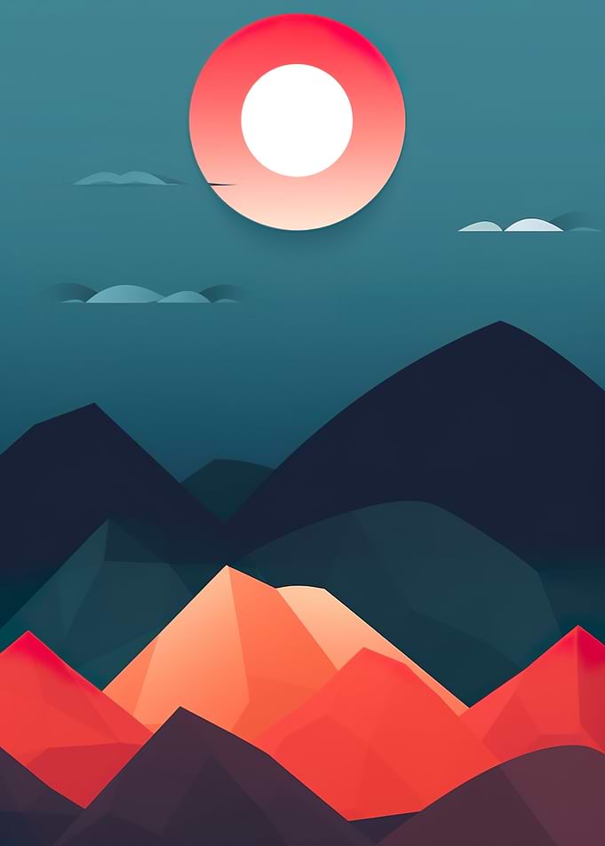 Abstract Mountain Nature
