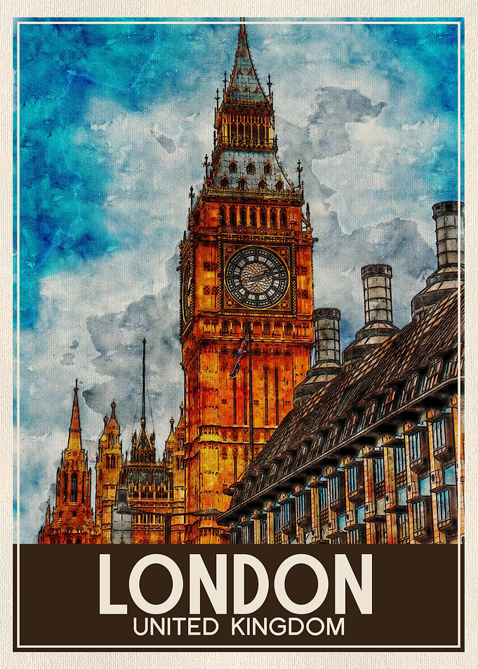 Travel Art London England