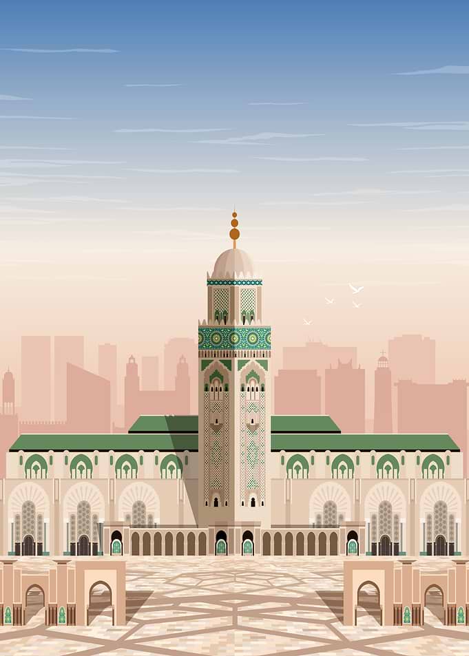 Casablanca Travel Print