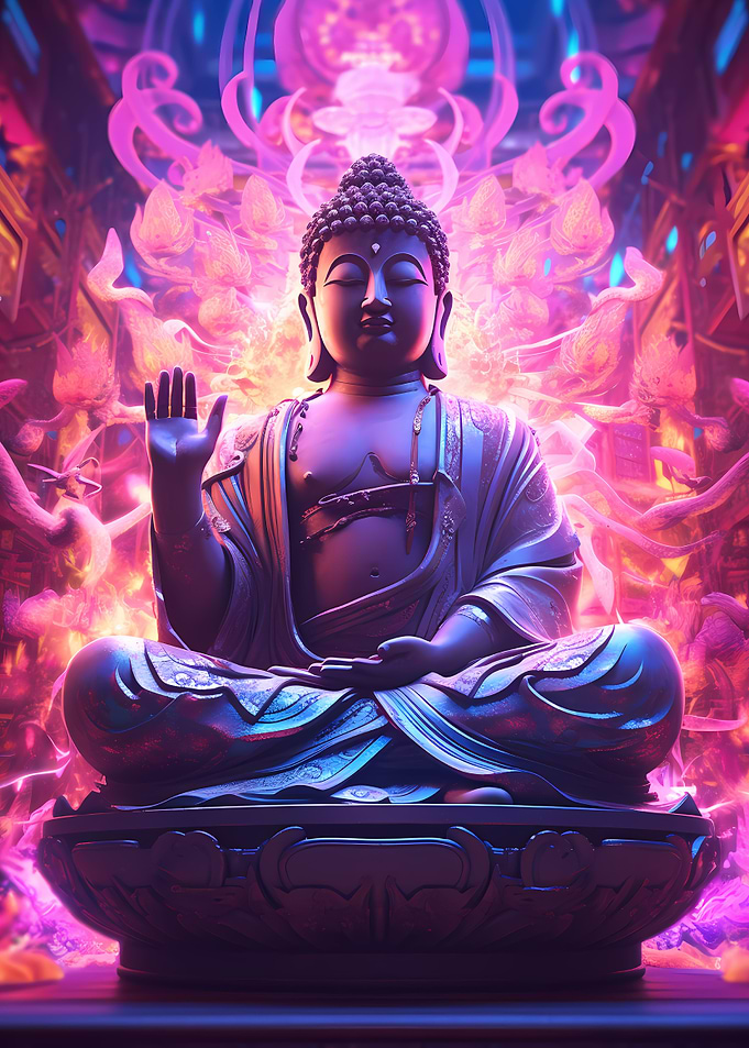 Neon Buddha
