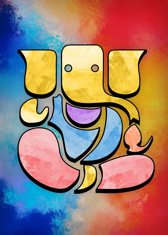 Lord Ganesh Modern Art