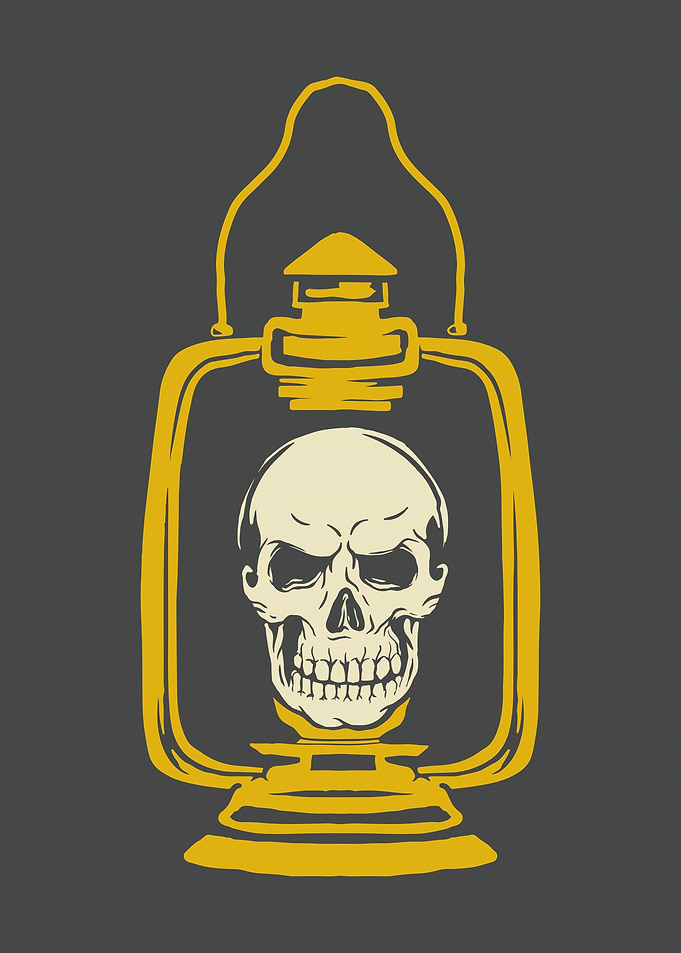 Lantern Skull Halloween
