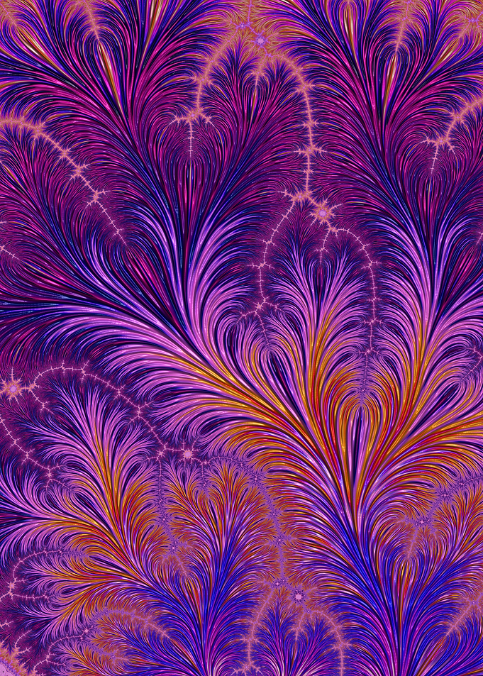 Boho Bold Abstract Fractal
