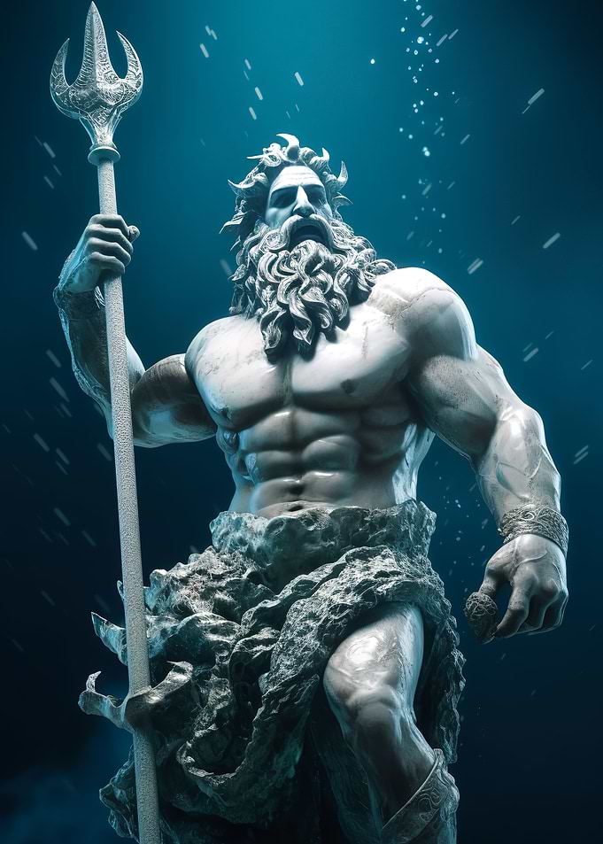 Zeus statue Watercolor