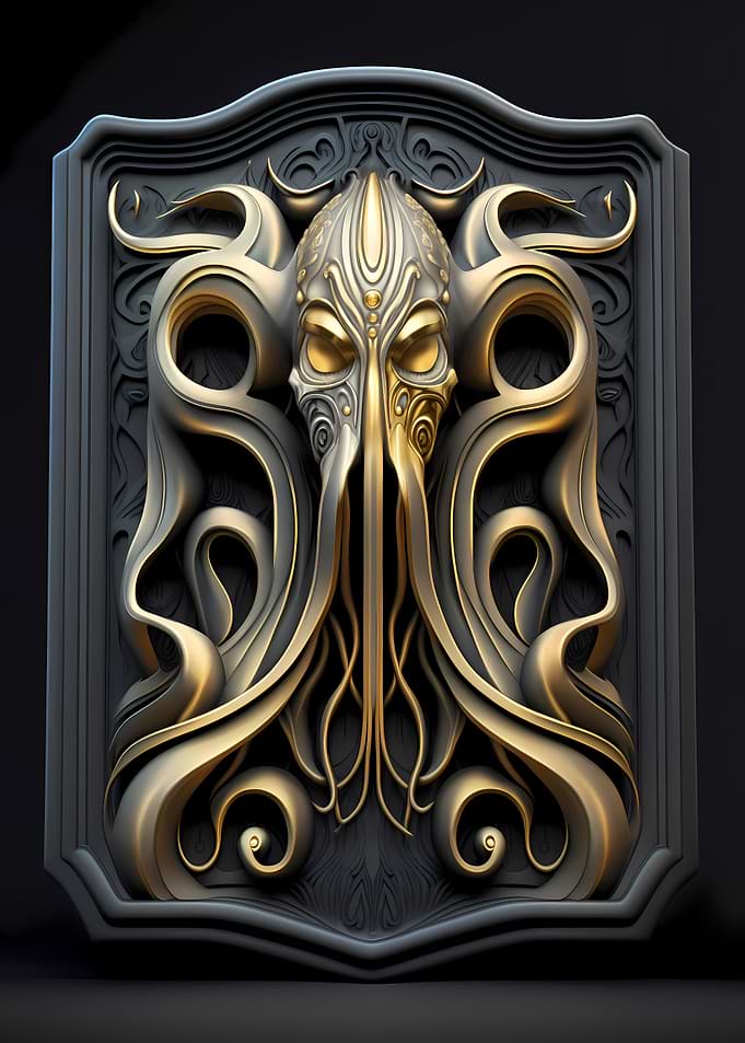 Kraken Golden Art Deco