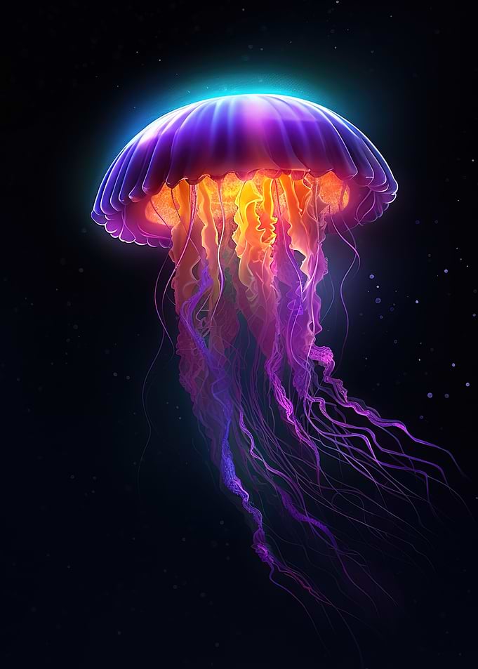 colorful jellyfish