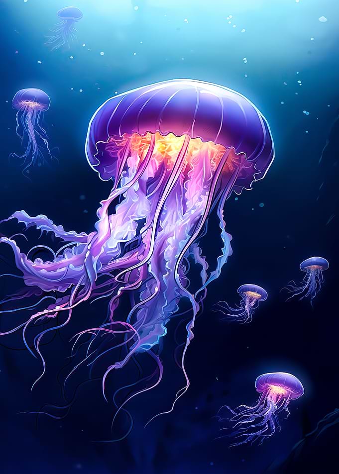 jellyfish blue