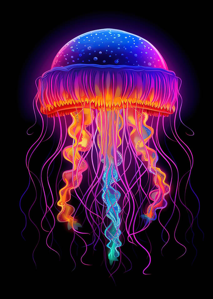 colorful jellyfish