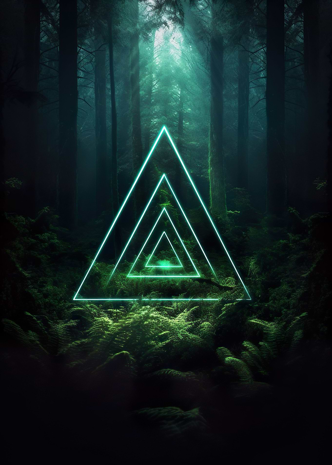 Triangles Abstract Forest