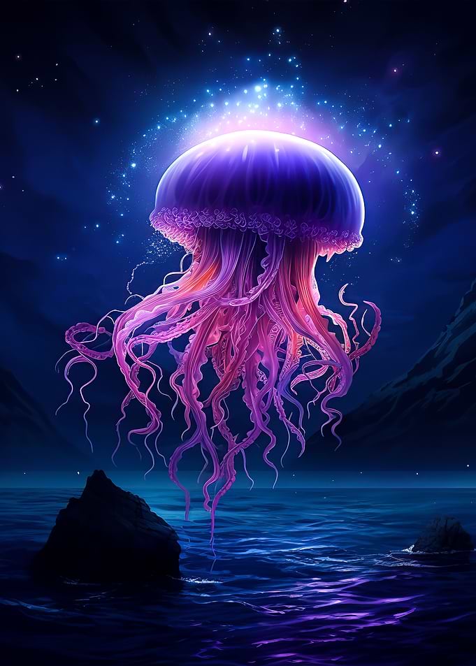 jellyfish blue
